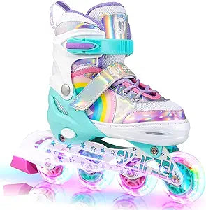 Sulifeel Kids Rollerblades Rainbow Rollerblades