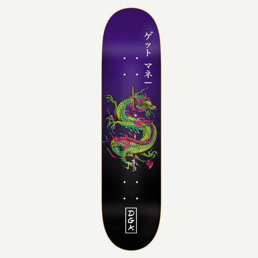 Get Money Purple 8.06" Skateboard Deck (INCLUDING GRIPTAPE)