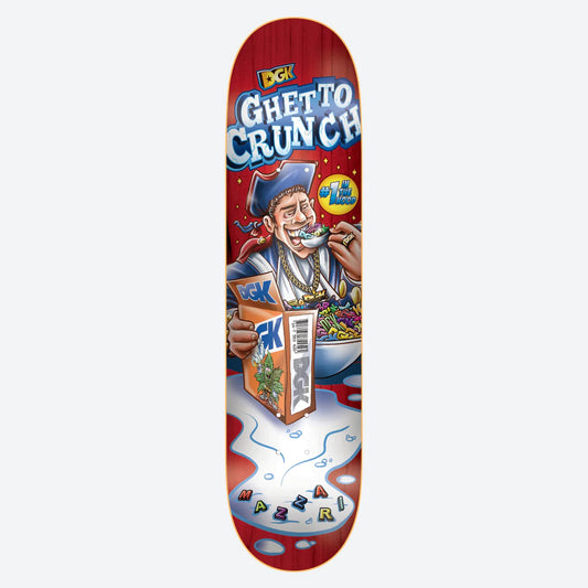 DGK Ghetto Crunch Mazzari Red Deck - 8.25 (INCLUDES BLACK GRIPTAPE)