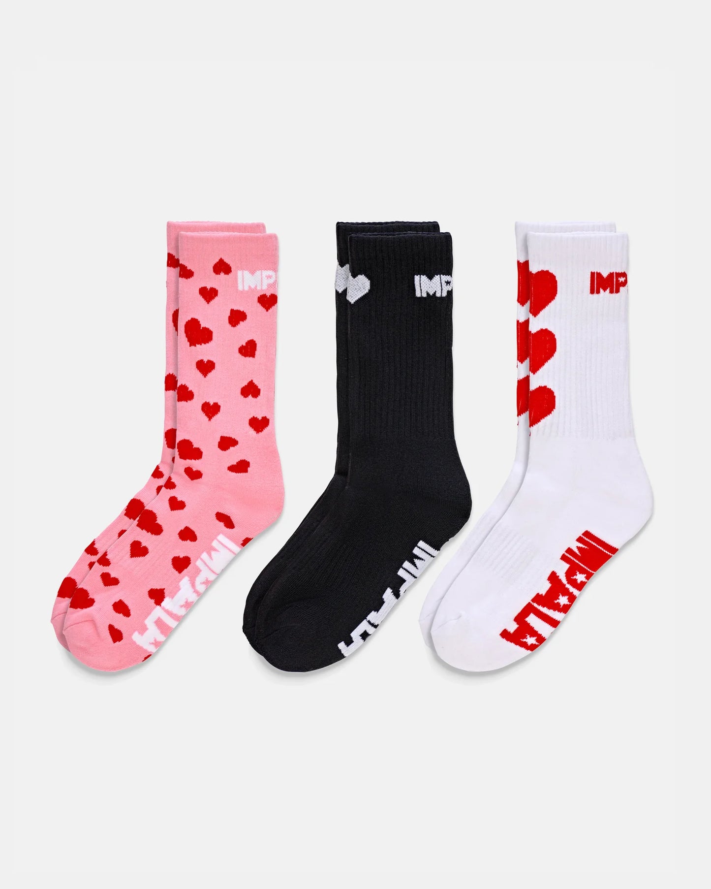 Impala Heart Socks 3pack