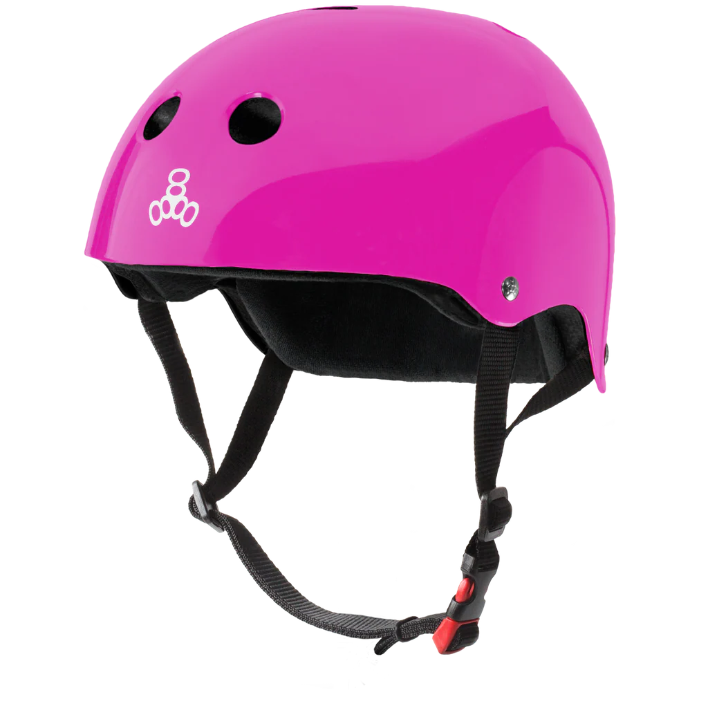 CERTIFIED TRIPLE 8 SWEATSAVER PINK AND GLOSSY