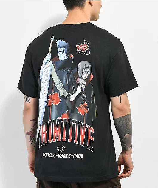 Primitive x Naruto Shippuden Akatsuki Black T-Shirt