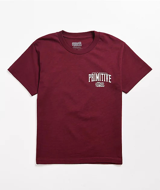 Primitive x Naruto Shippuden II Kids Naruto Versus Sasuke Burgundy T-Shirt KIDS