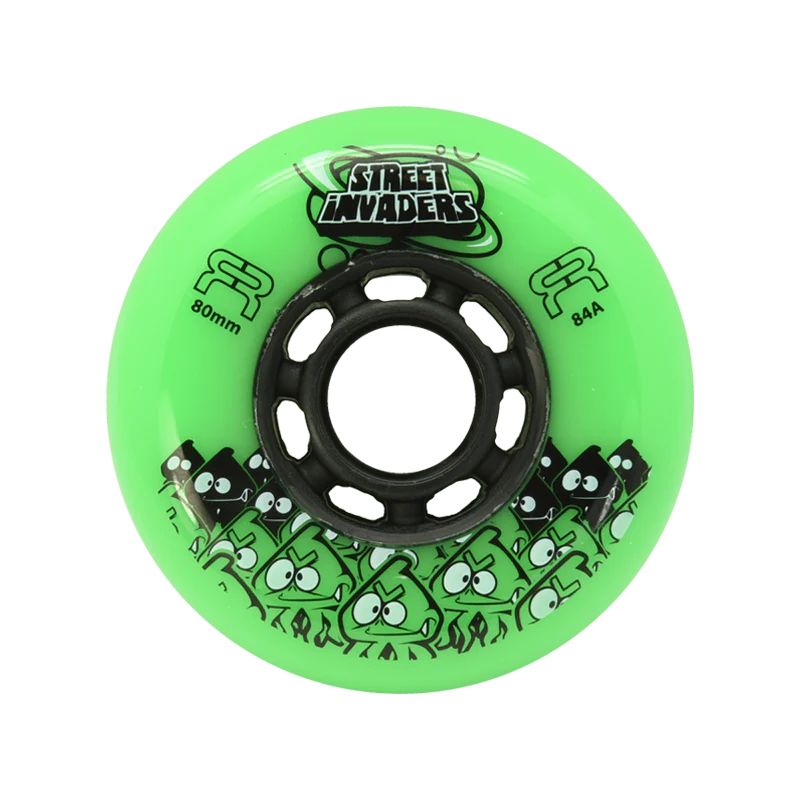 FR - STREET INVADERS WHEELS - 80mm VARIOUS COLOURS (SOLD IN A PACK OF 8)