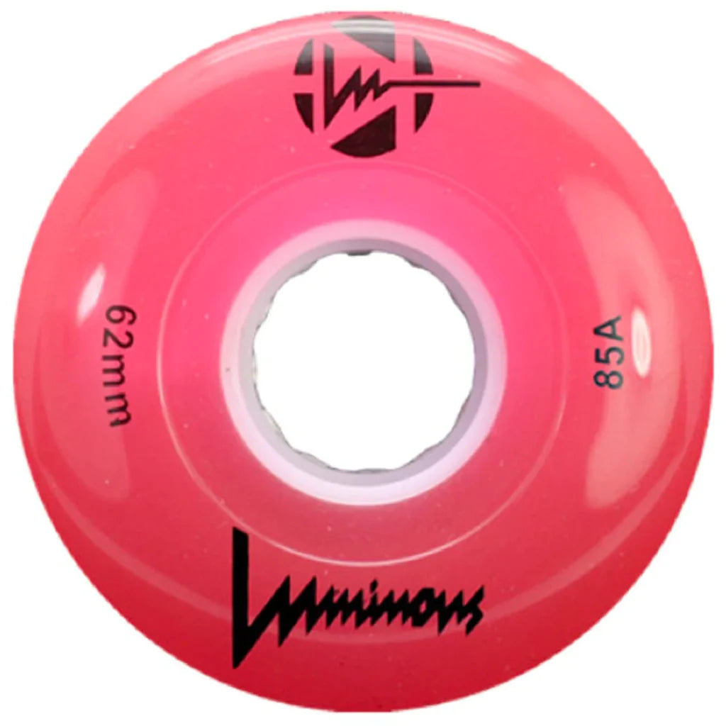 LUMINOUS - LIGHT UP QUAD WHEELS - 62mm-85a (DISCOUNTED WHEN BOUGHT WITH SKATES)