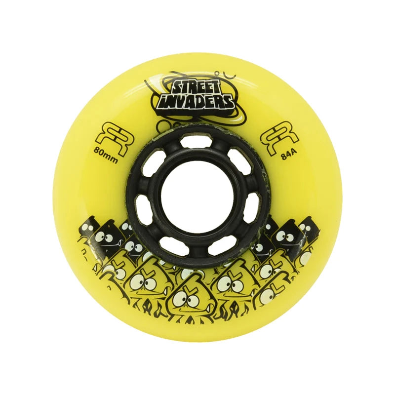 FR - STREET INVADERS WHEELS - 80mm VARIOUS COLOURS (SOLD IN A PACK OF 8)