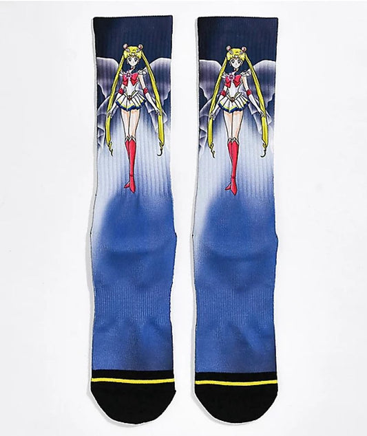 Primitive x Sailor Moon Super Blue Tie Dye Crew Socks