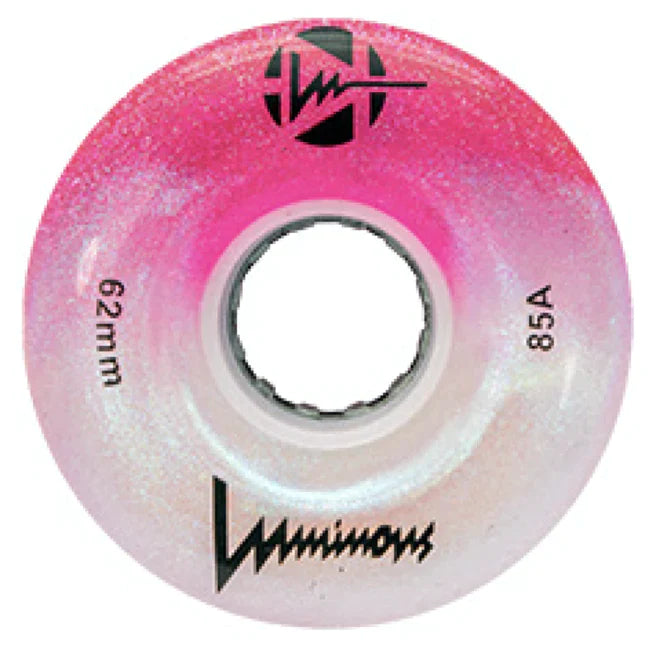 LUMINOUS - LIGHT UP QUAD WHEELS - 62mm-85a (DISCOUNTED WHEN BOUGHT WITH SKATES)