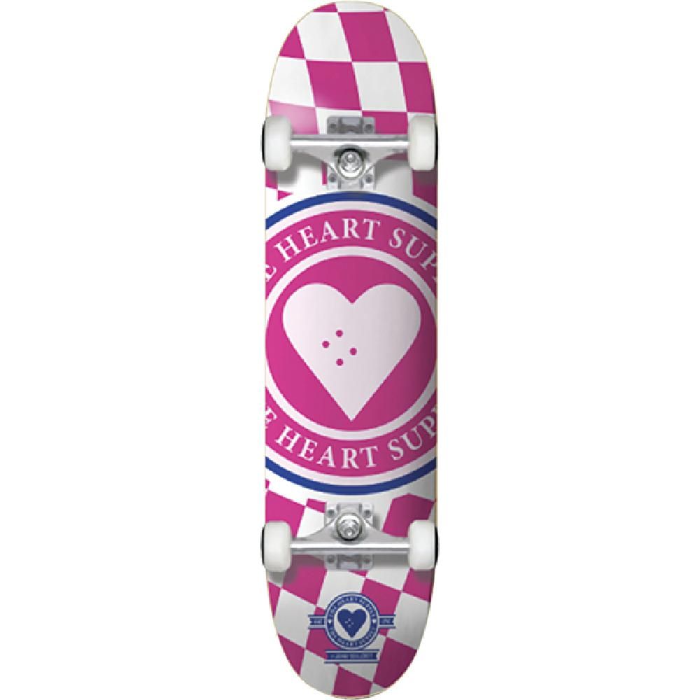 HEART SUPPLY INSIGNIA CHECK COMPLETE-7.75 PINK