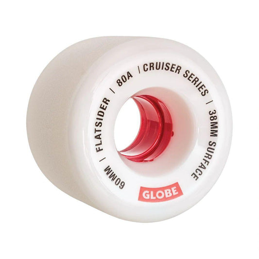 GLOBE FLATSIDER 60mm 80a WHT-RED - Johno's Skate