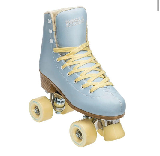 Impala Quad Roller Skates- Sky Blue- Yellow - Johno's Skate