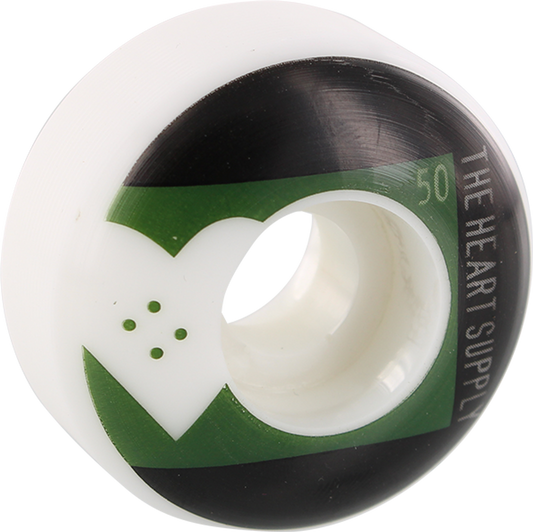 HEART SUPPLY EVEN 50mm WHT/HUNTER GRN