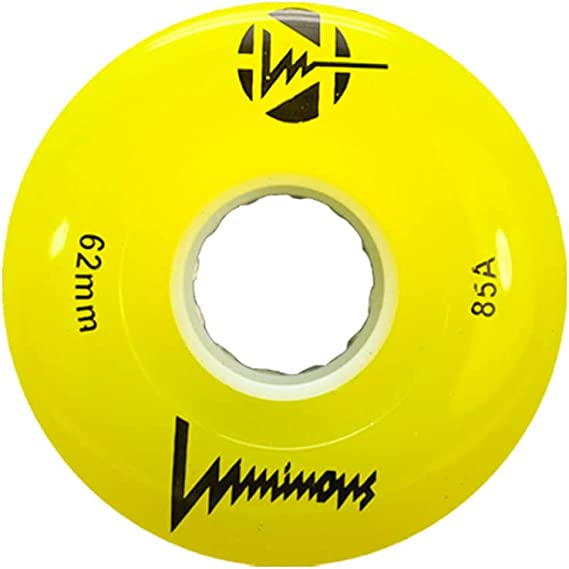 LUMINOUS - LIGHT UP QUAD WHEELS - 62mm-85a (DISCOUNTED WHEN BOUGHT WITH SKATES)
