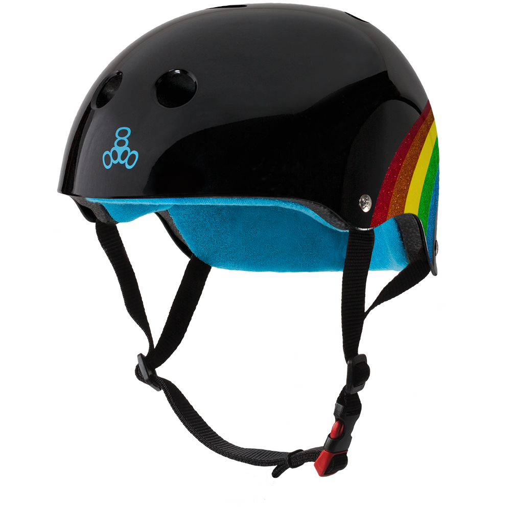 THE Certified Sweatsaver Helmet, Rainbow Sparkle/BLK LIMITED AMOUNT