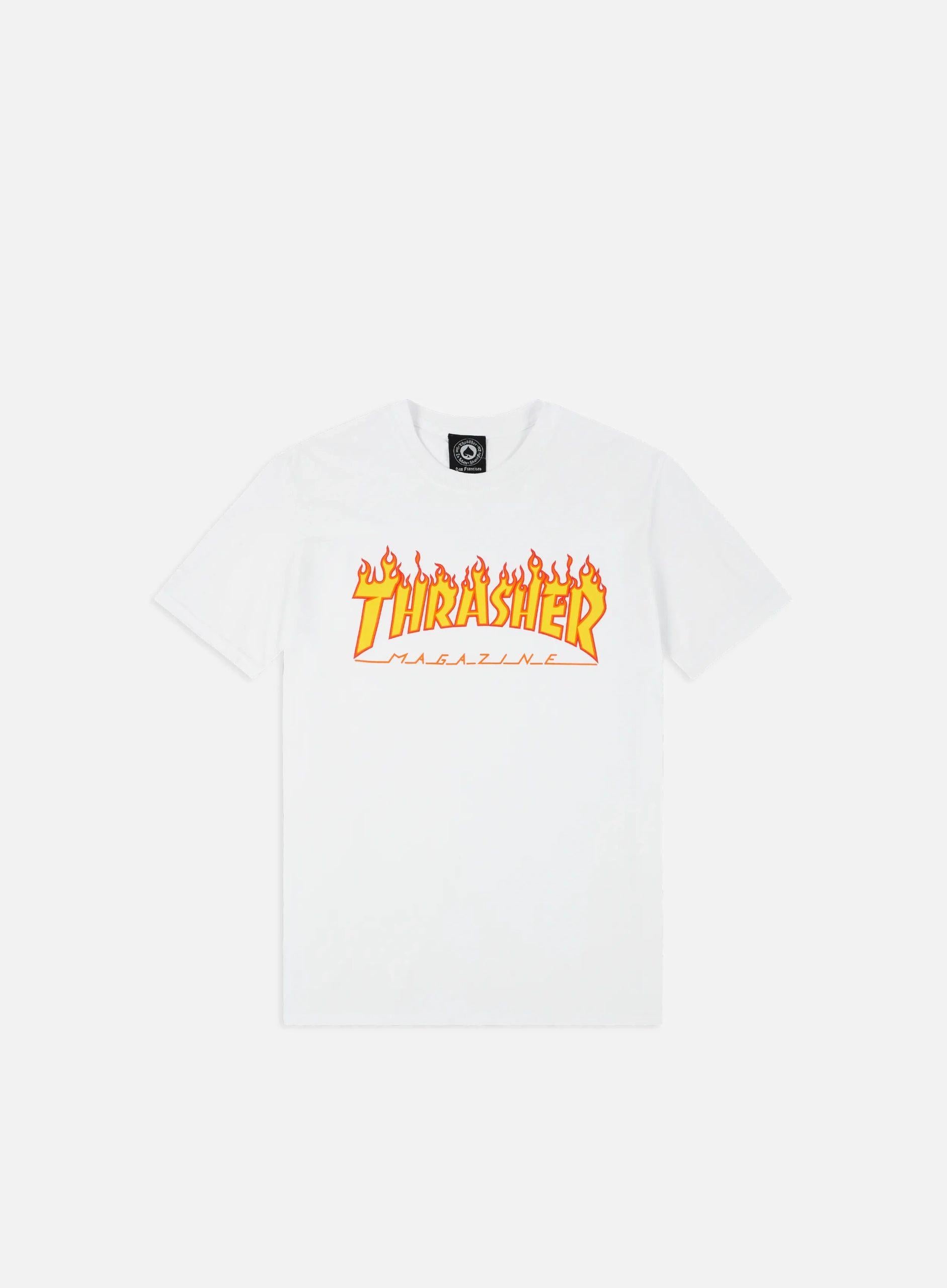 White Thrasher T-shirt - Johno's Skate