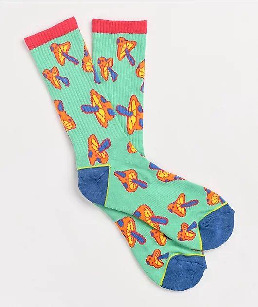 A-Lab Confuzed Mint Crew Socks - Johno's Skate