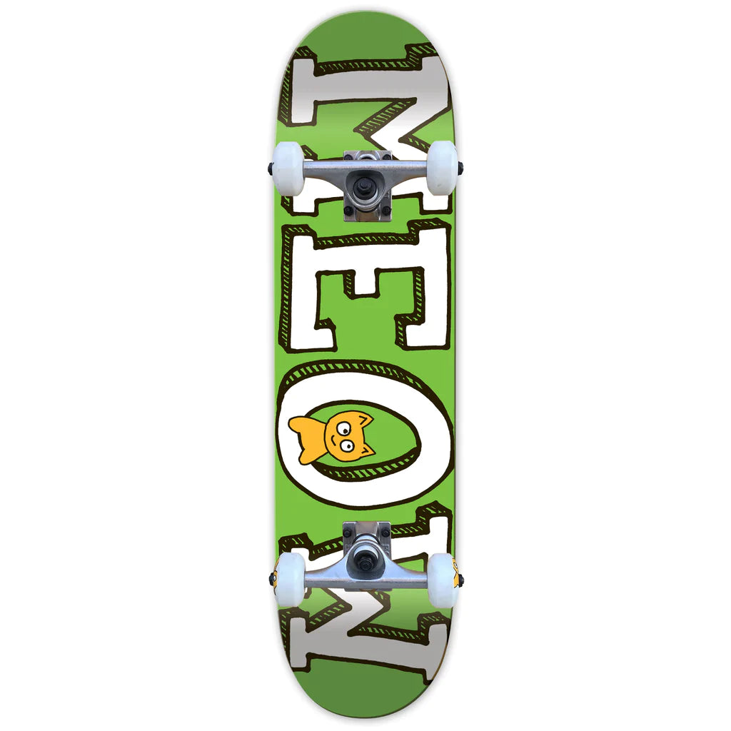 MEOW LOGO COMPLETE-7.75 GREEN