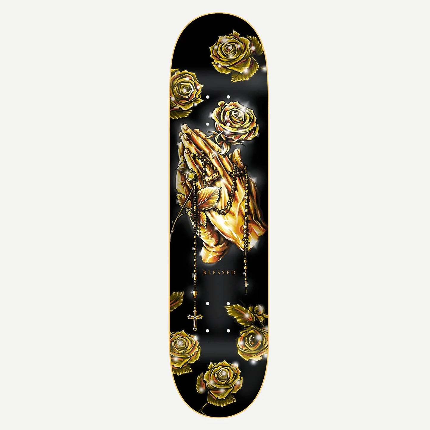 DGK Blessed Deck Black/Gold - 8.06 (INCLUDES GRIPTAPE)