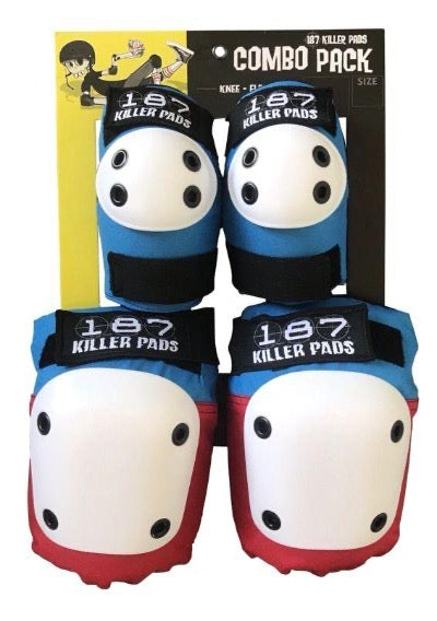 187 KILLER PADS (RED,BLUE, BLUE) - Johno's Skate