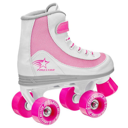 FireStar Youth Girl's Roller Skates PINK/WHITE