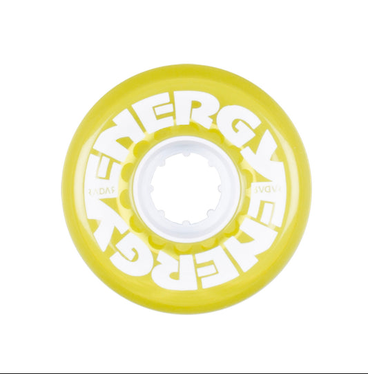 Radar Energy Wheels Clear Yellow 62mm, 78A, 8 Pk