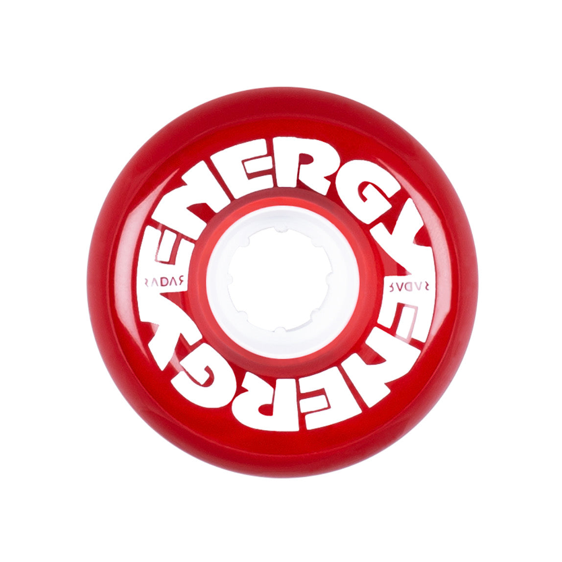 Radar Energy Wheels 65mm 78A Clear Red, Pk 8