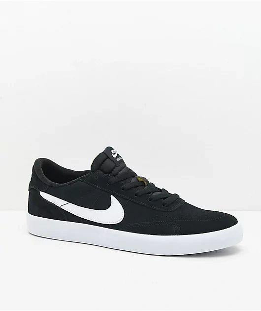 Nike SB Heritage Vulc Black & White Skate Shoes - Johno's Skate