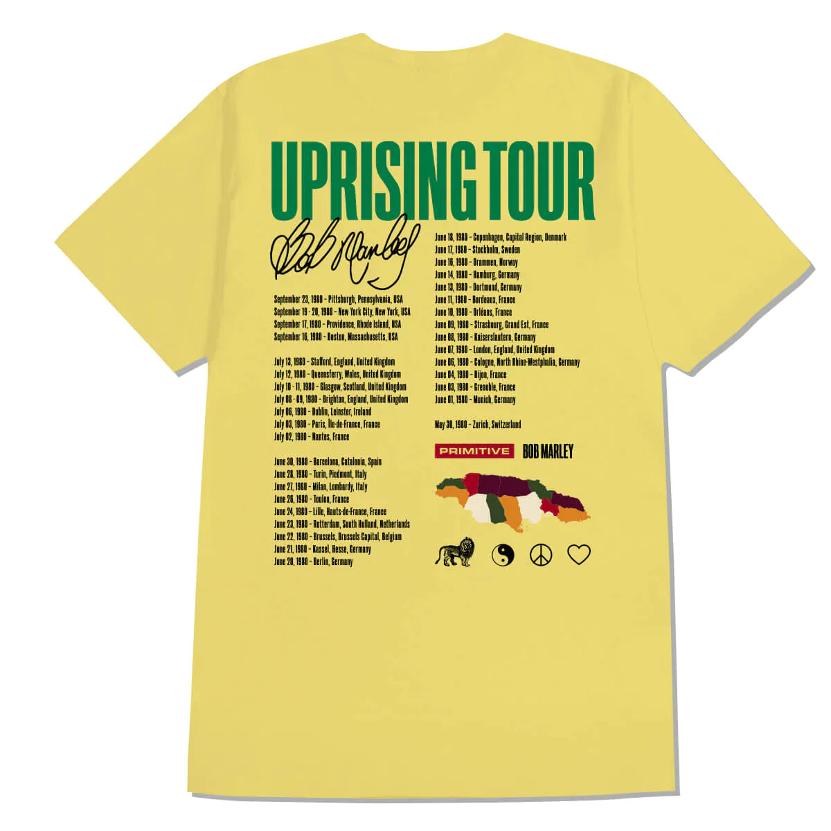 PRIMITIVE BOB MARLEY UPRISING BANANA