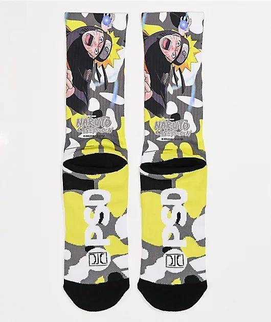 PSD x Naruto Camo Crew Socks - Johno's Skate