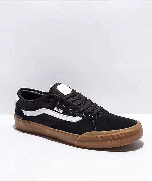 Vans Skate Chima Black & Gum Skate Shoes - Johno's Skate