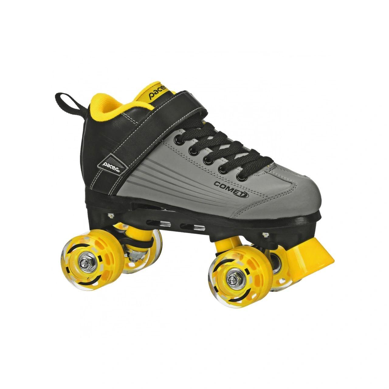 Pacer Comet Kids Light Up Roller Skates (YELLOW,GREY,BLACK) - Johno's Skate