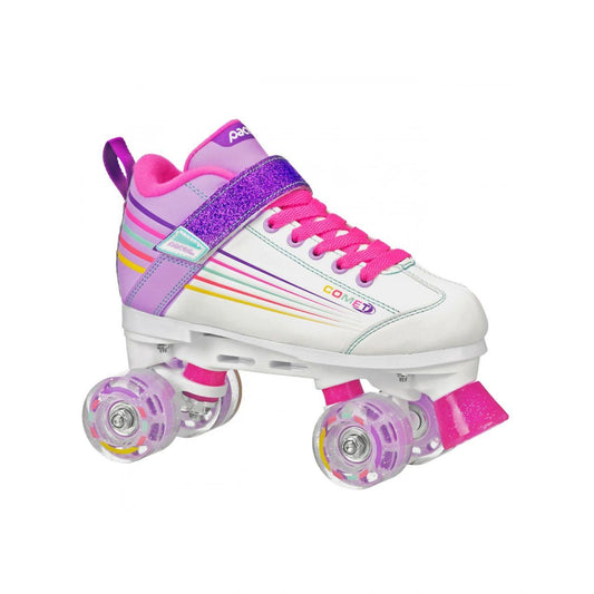 Pacer Comet Kids Light Up Roller Skates (PINK, WHITE, PURPLE) - Johno's Skate