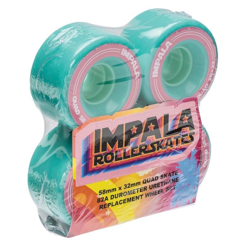 8 Pack Wheels - Aqua 58MM/82A