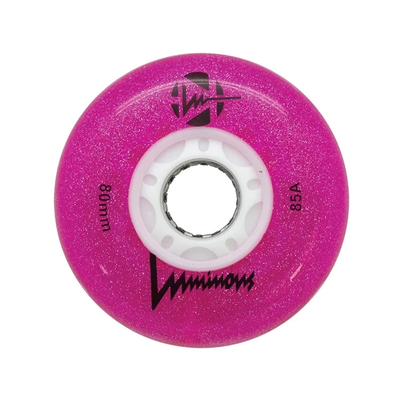 8 Pack Luminous LIGHT UP WHEELS Inline Wheels 76MM AND 80MM