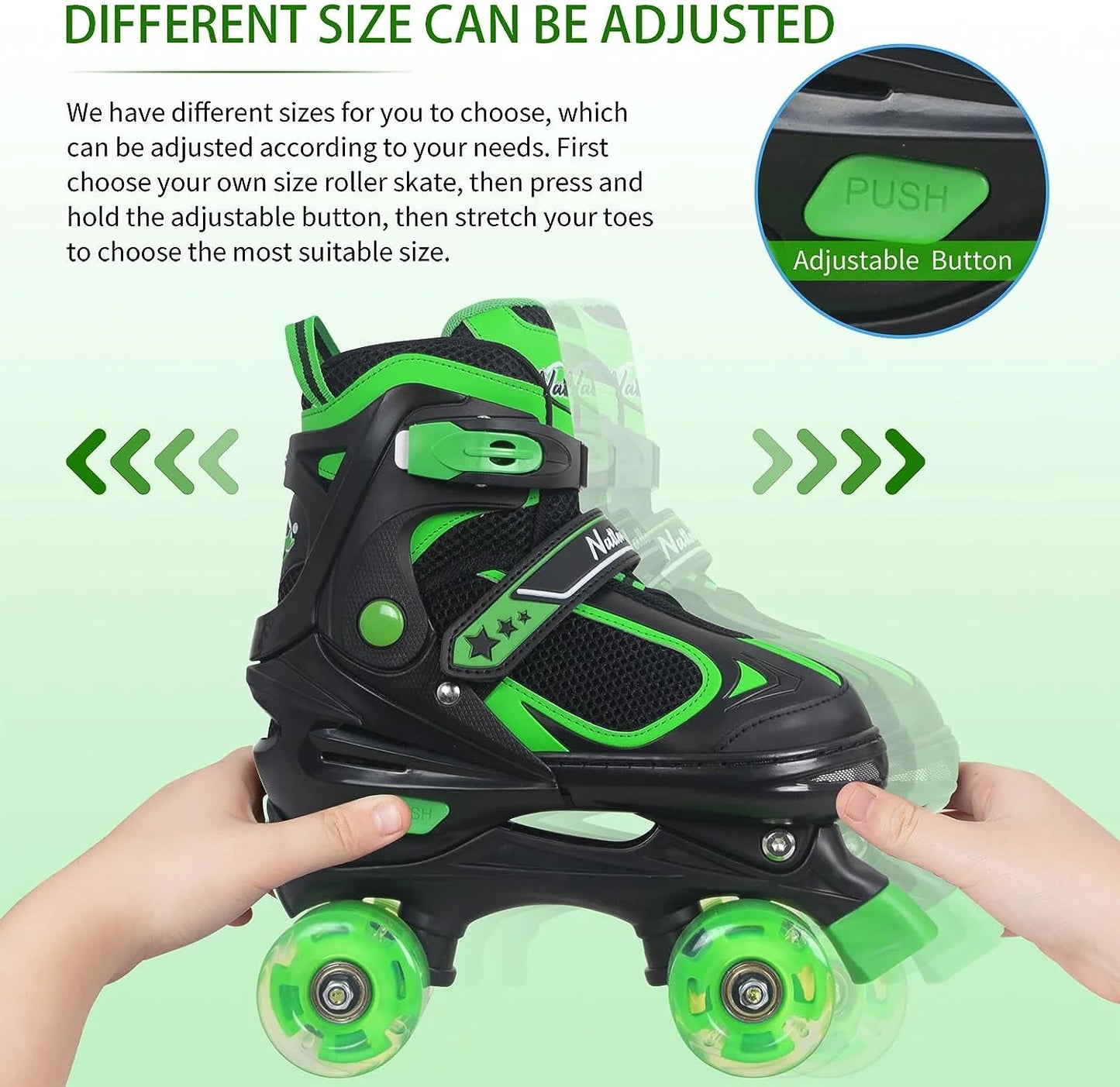 NATTORK LIGHT UP KIDS SKATES BLUE