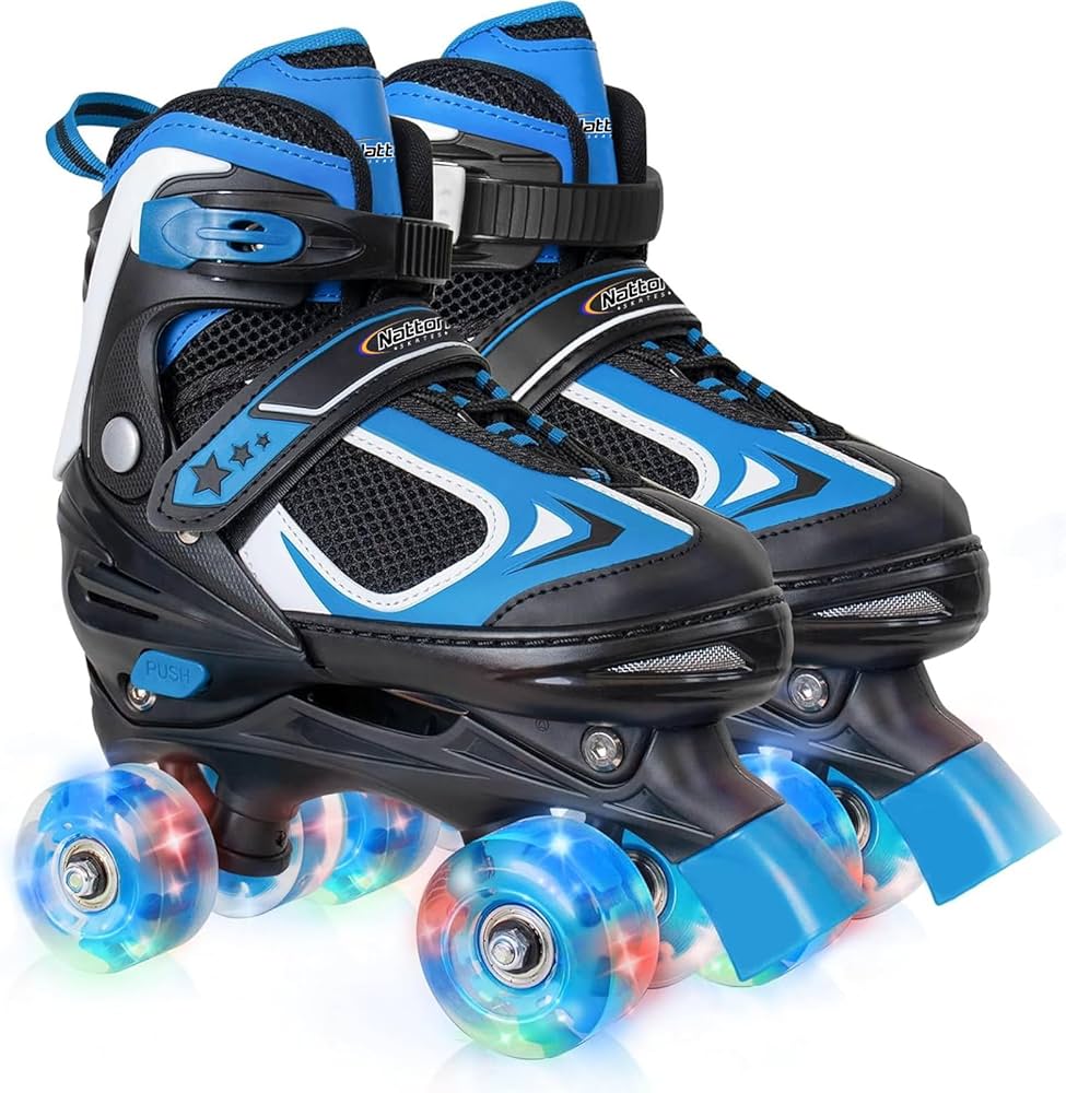 NATTORK LIGHT UP KIDS SKATES BLUE