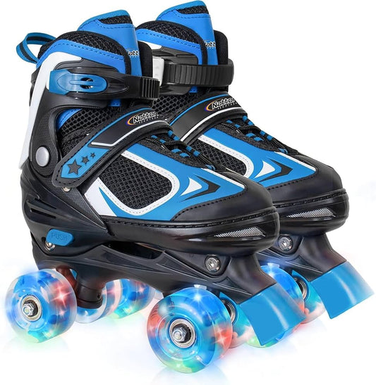 NATTORK LIGHT UP KIDS SKATES BLUE