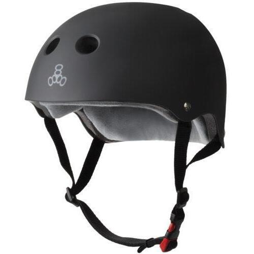 CERTIFIED TRIPLE 8 BLACK MATTE HELMET