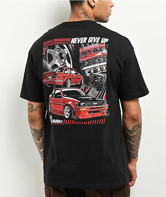 DGK Twin Cam Tee Black