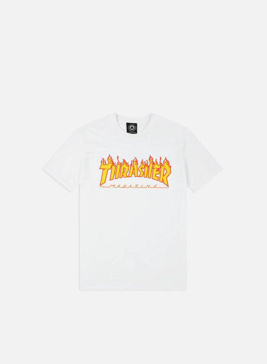 White Thrasher T-shirt - Johno's Skate