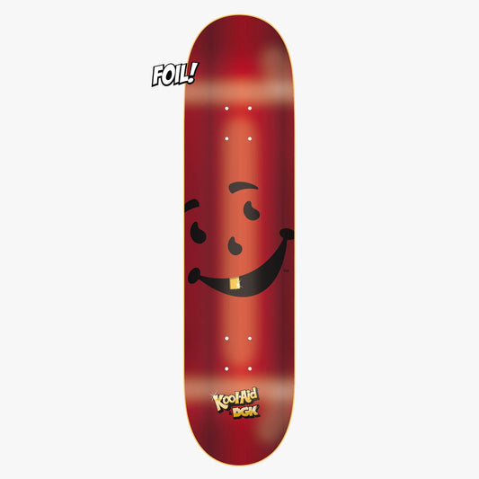 DGK X KOOL-AID THIRST FOIL DECK-8.25 RED (INCLUDES GRIPTAPE)