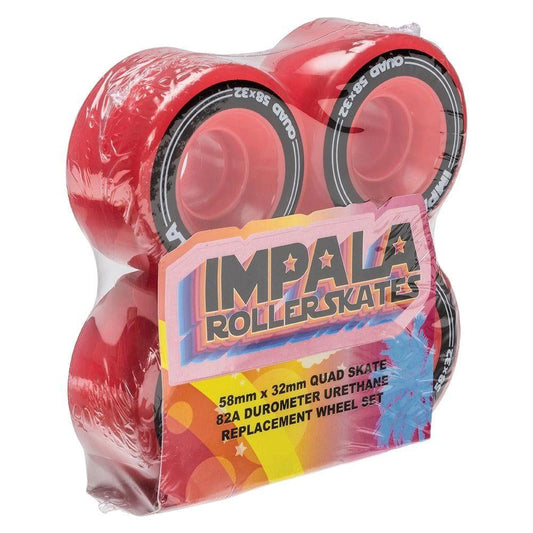 4 Pack Wheels - Red - Johno's Skate