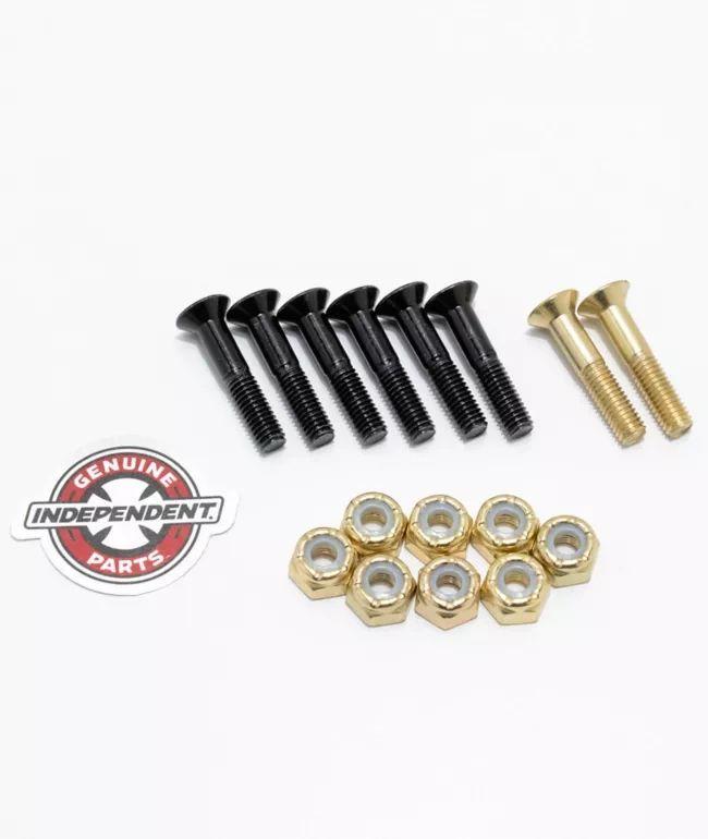 NDE CROSS BOLTS 1" PHILLIPS BLK-GOLD 1set - Johno's Skate