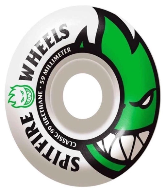 SF BIGHEAD 53mm WHT W-GREEN - Johno's Skate