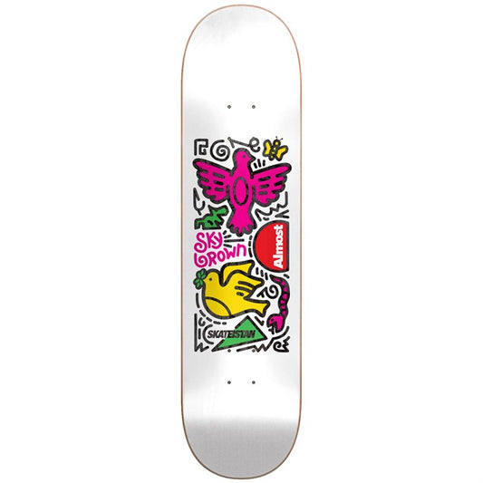 Almost Sky Doodle White 8.0 Skateboard Deck